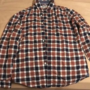 Express medium plaid button down dress shirt